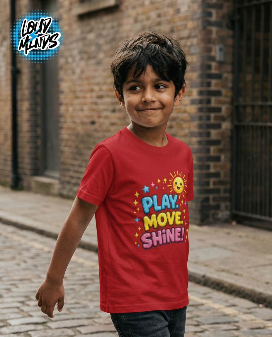 PLAY MOVE SHINE KID TEE