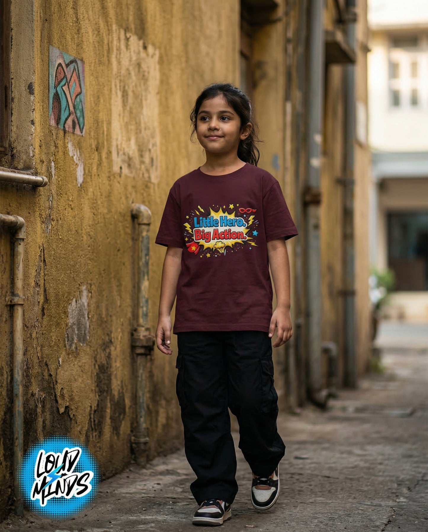 LITTLE HERO BIG ACTION KID TEE