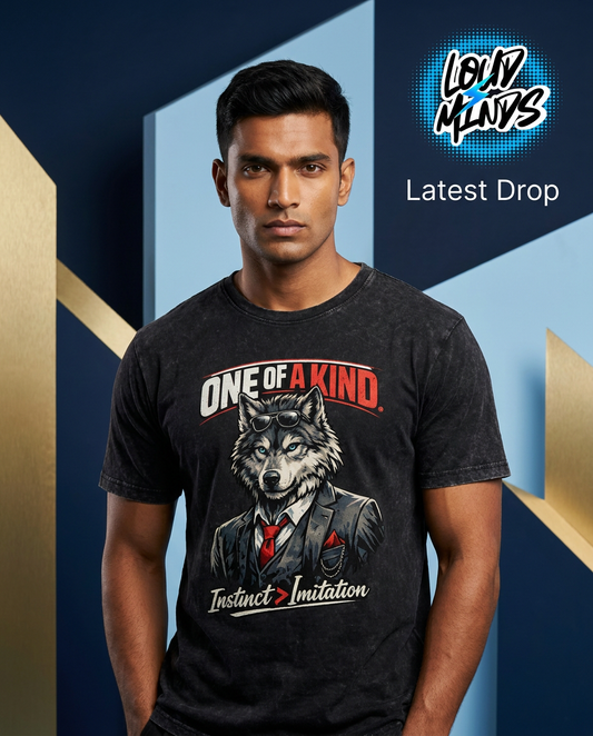 One of a Kind Oversized Tee – Acid Wash Tee